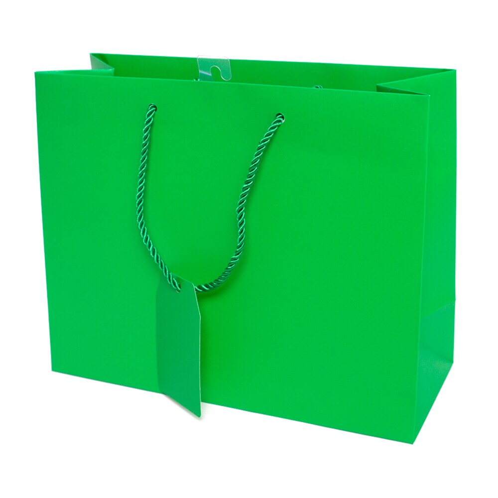 Jillson, Matte, Large, Tote, Gift Bag, Green